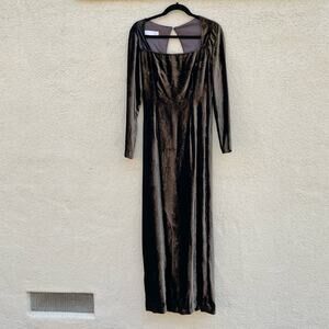 NEW Siri Brown Velvet Gown Maxi Long Sleeve Formal Medieval 6